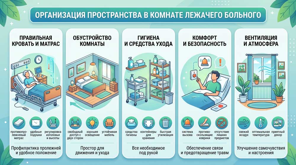 Организация пространства лежачего