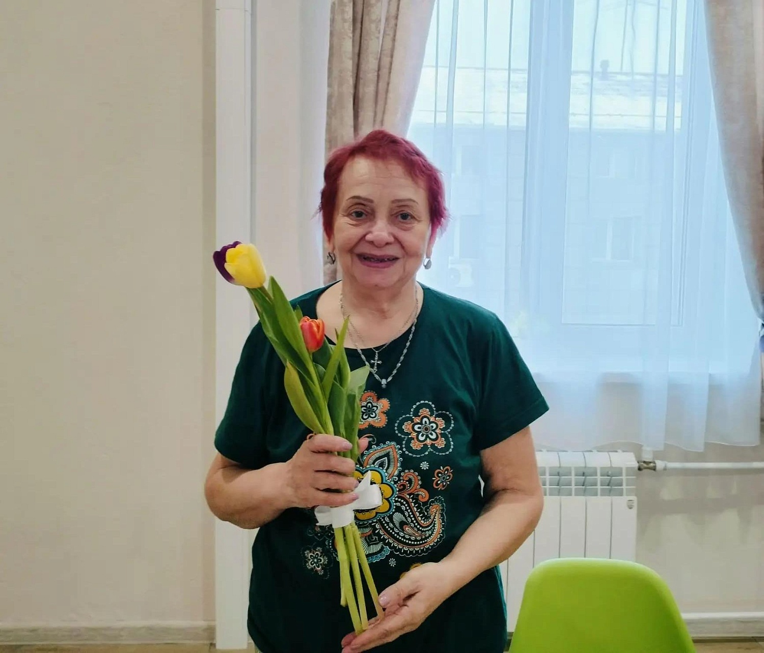 С 8 марта поздравили женщин в пансионате Рада на ул. Б. Щукина (корпус "СОДЕЙСТВИЕ")